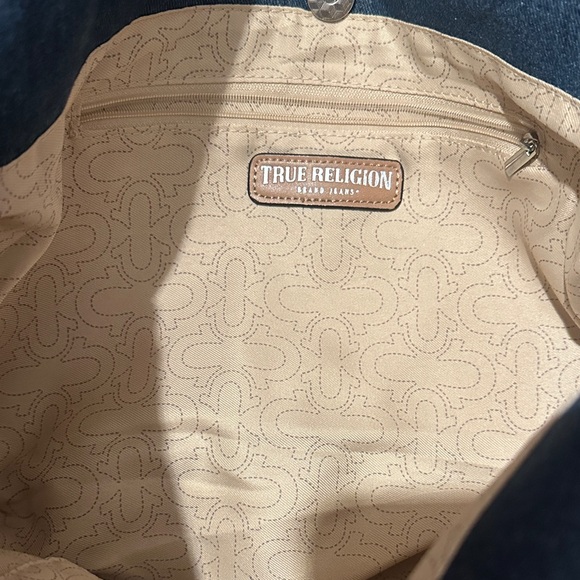 True Religion Dark Blue Denim Shoulder Bag - Picture 3 of 4